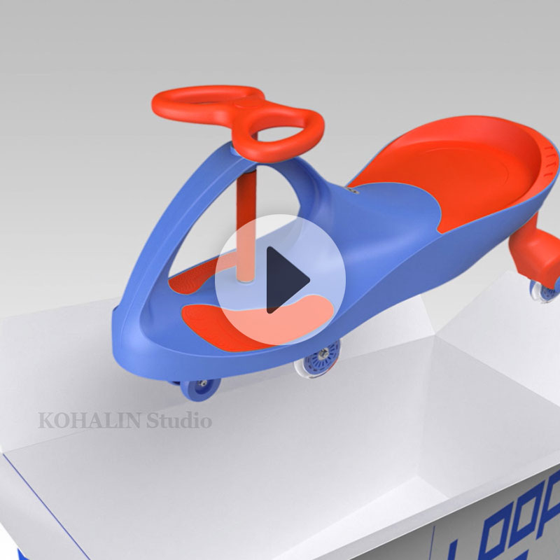 ساخت و اجرای انیمیشن سه بعدی اسکوتر لوپکار با نمایش جزییات