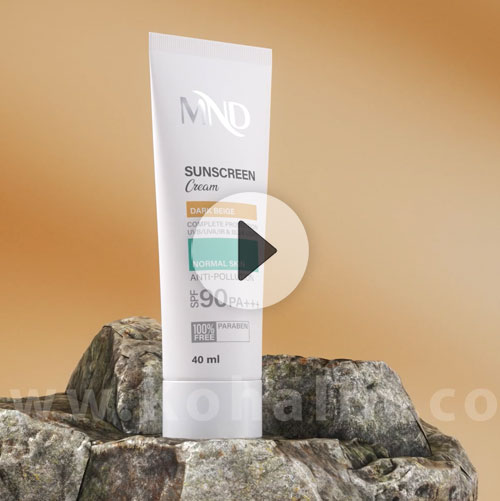 انیمیشن سه بعدی کرم ضد آفتاب MND